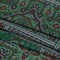 1 Yard Green Basilica Bella Metallic Dotted Crinkled Viscose Crepe Fabric 55 inch Width